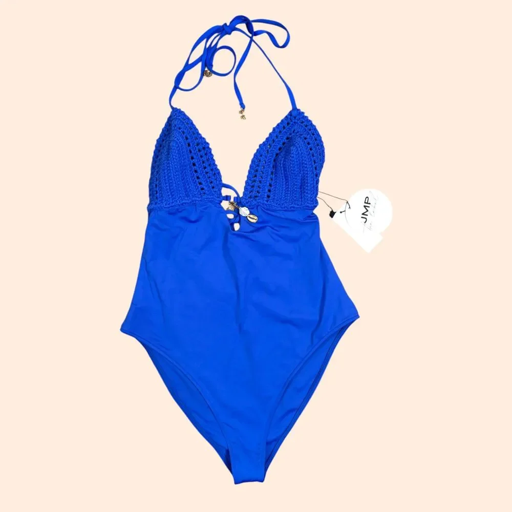 JMP The Label Crochet One Piece Swimsuit